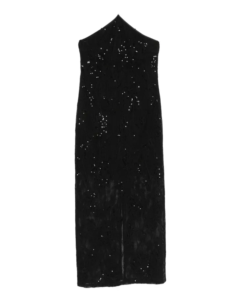 Isabelle Blanche strappy maxi dress - Schwarz Schwarz