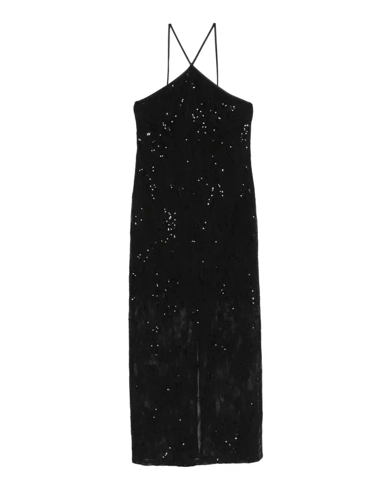 Isabelle Blanche strappy maxi dress - Schwarz Schwarz