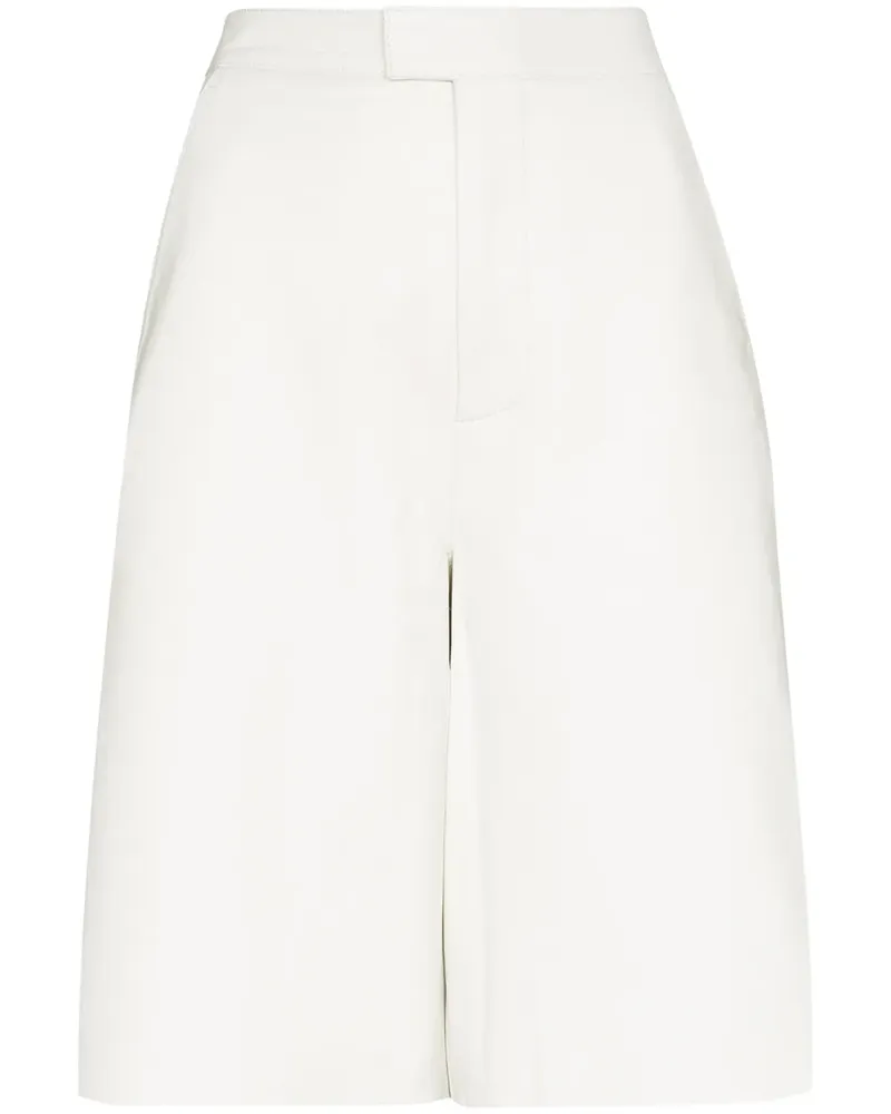 REMAIN Manu' Ledershorts - Weiß Weiß