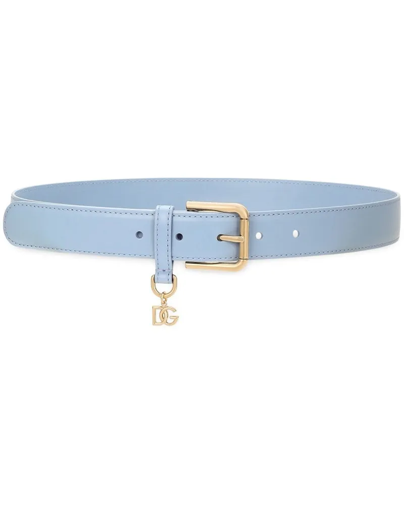Dolce & Gabbana Gürtel mit Anhänger - Blau Blau