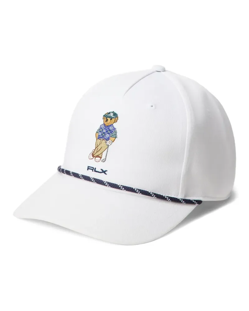 Ralph Lauren Baseballkappe mit Bärenstickerei - Weiß Weiß
