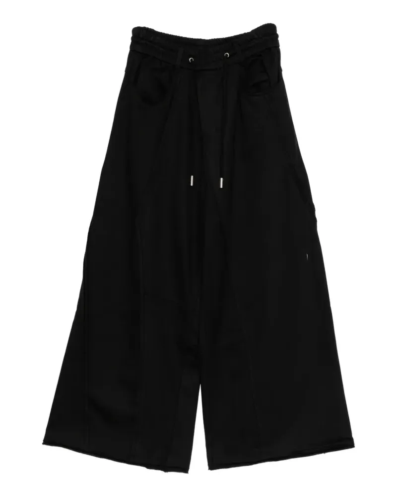 SONGZIO drawstring wide-leg track pants - Schwarz Schwarz