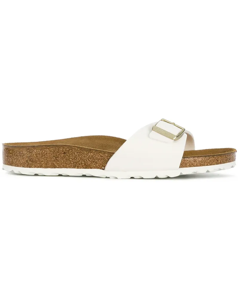 Birkenstock Pantoletten mit Schnalle - Weiß Weiß