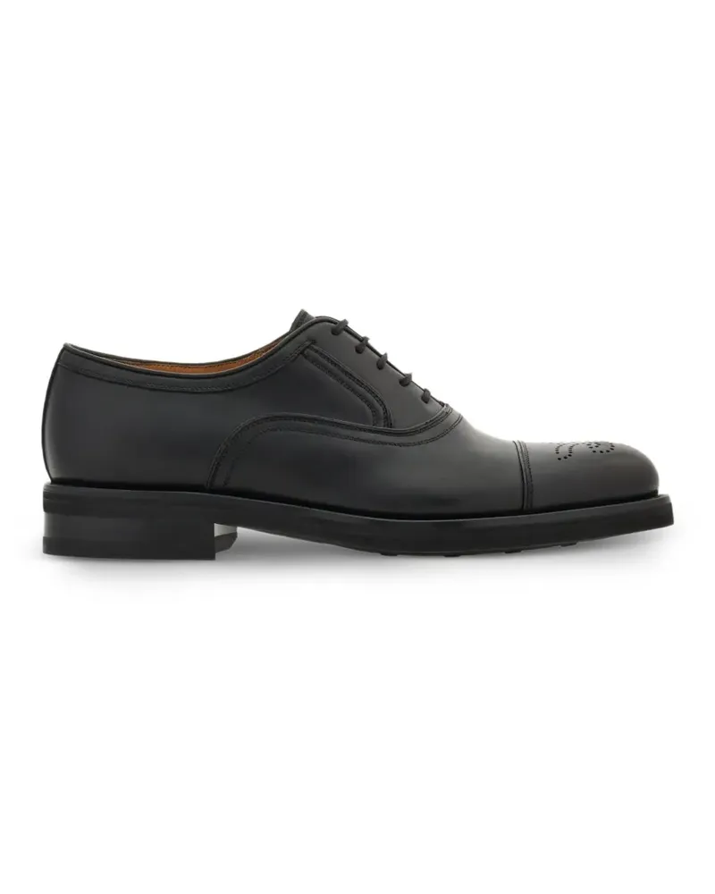 Ferragamo Oxford-Schuhe mit Brogue-Detail - Schwarz Schwarz