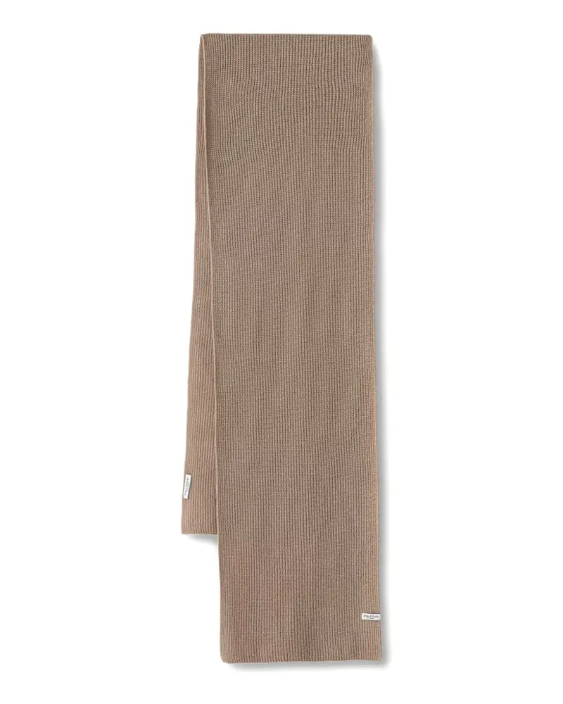 Marc O'Polo Lab medium ribbed-knit scarf - Nude Nude