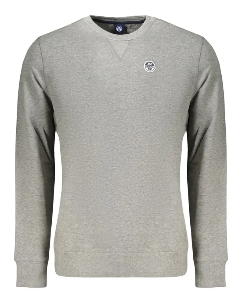 North Sails Sweatshirt mit Logo-Patch - Grau Grau