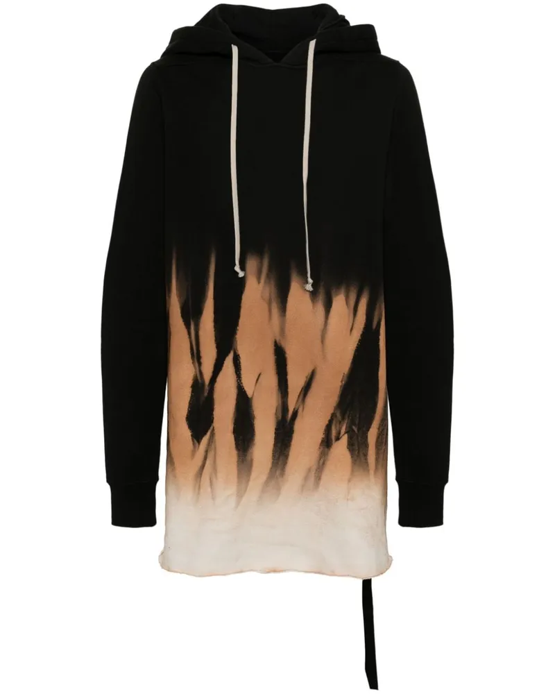 DRKSHDW by Rick Owens Hoodie mit abstraktem Print - Schwarz Schwarz