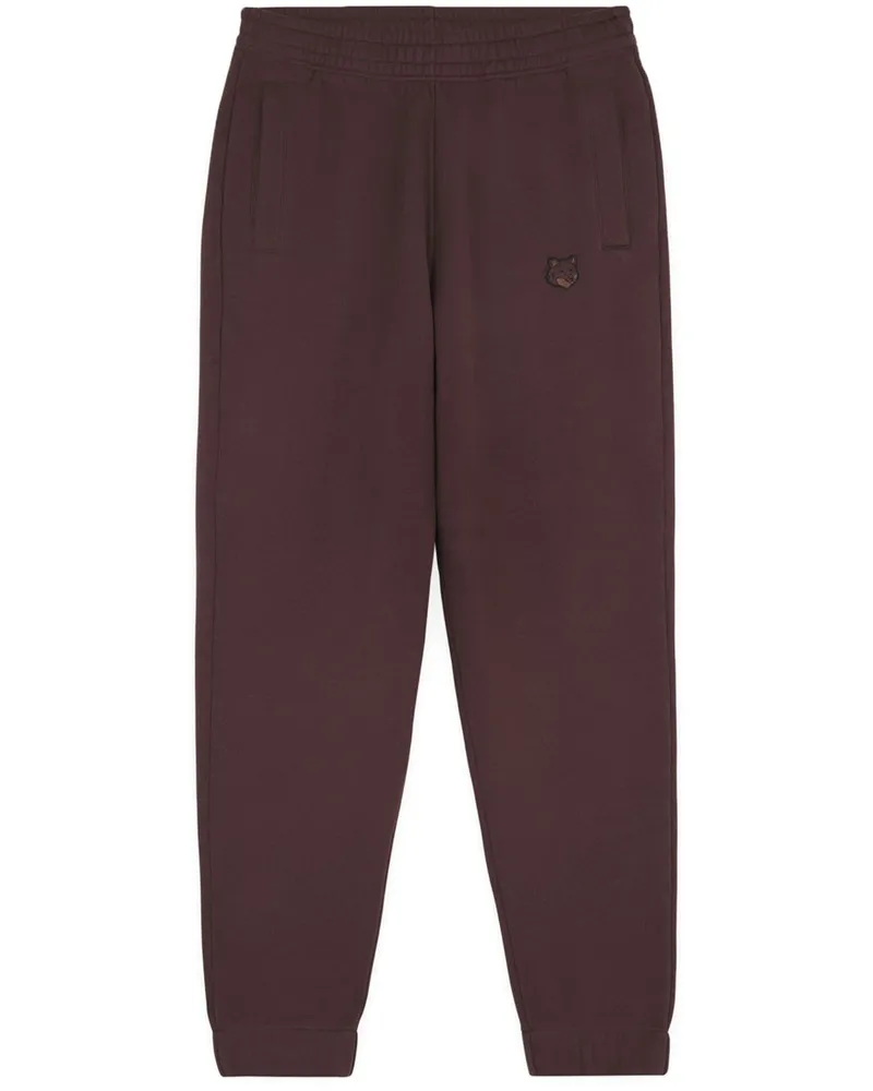 Kitsuné Jogginghose mit Logo-Print - Violett Violett