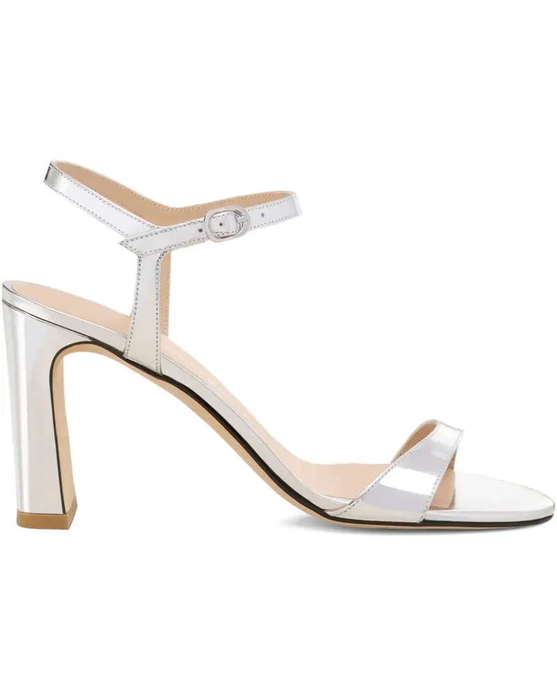 Stuart Weitzman Sandalen mit Blockabsatz - Silber Silber