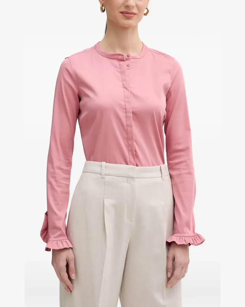 Mos Mosh Mattie Hemd mit Rüschenbündchen - Rosa Rosa