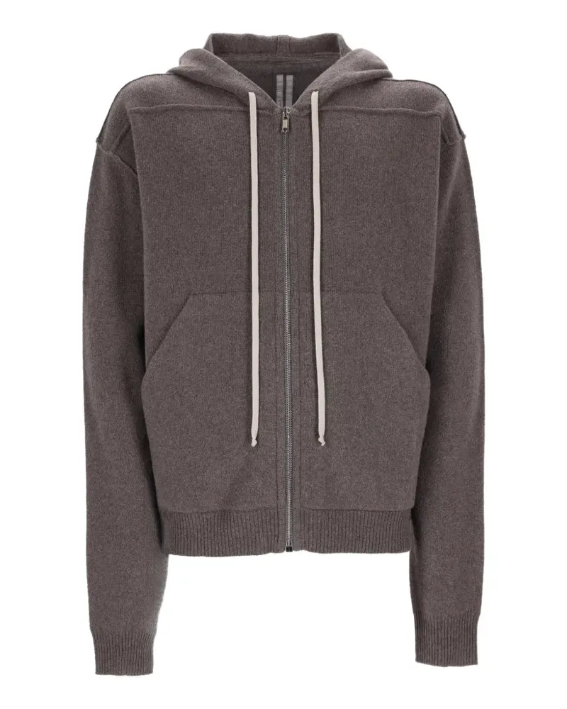 Rick Owens Gestrickte Kapuzenjacke - Braun Braun