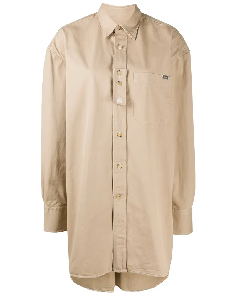 Lanvin Oversized-Hemd mit langen Ärmeln - Nude Nude