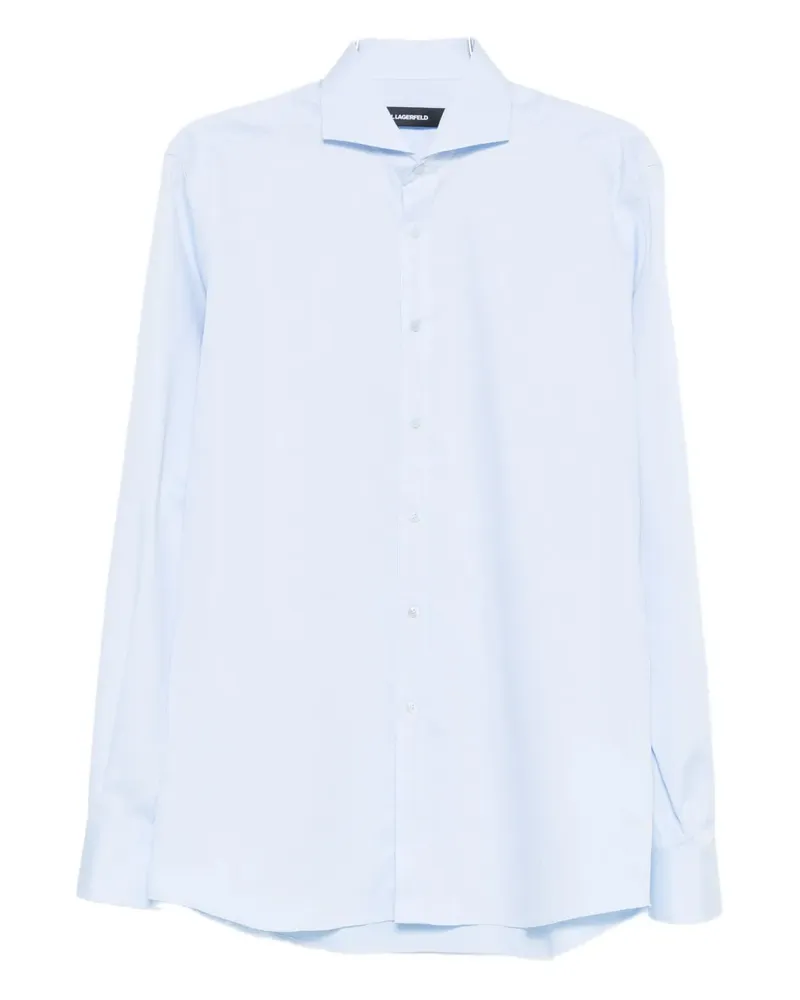 Karl Lagerfeld long-sleeve cotton shirt - Blau Blau