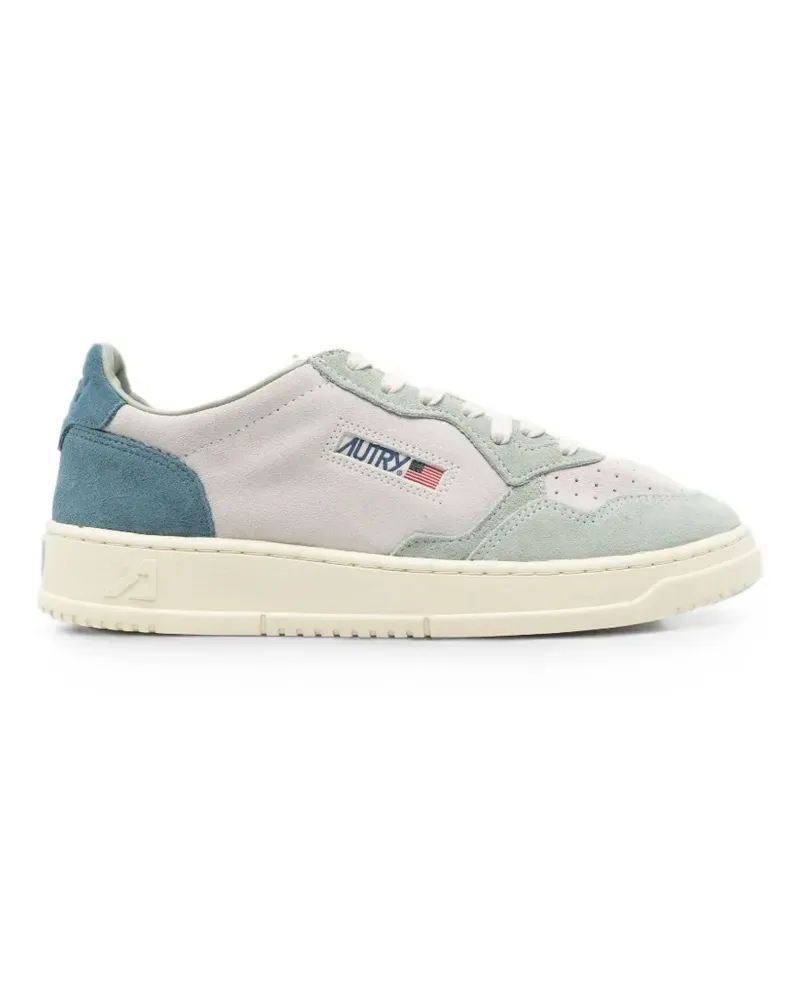 AUTRY Medalist panelled leather sneakers - Nude Nude
