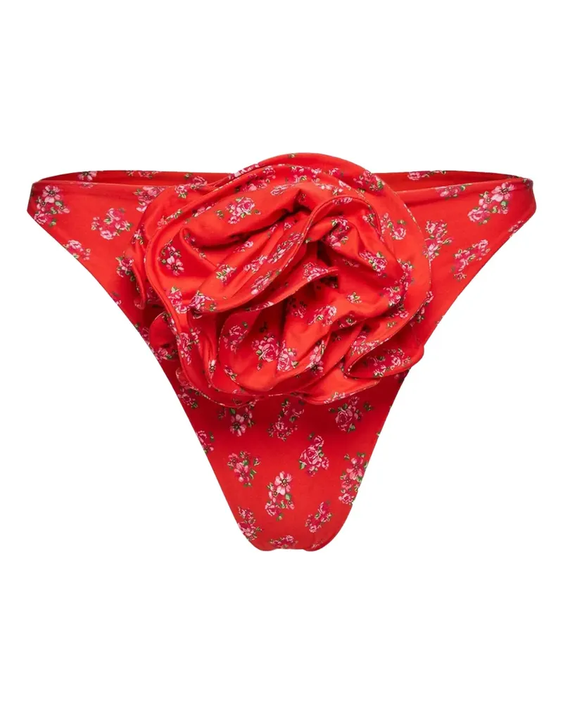 Magda Butrym floral-print bikini bottoms - Rot Rot