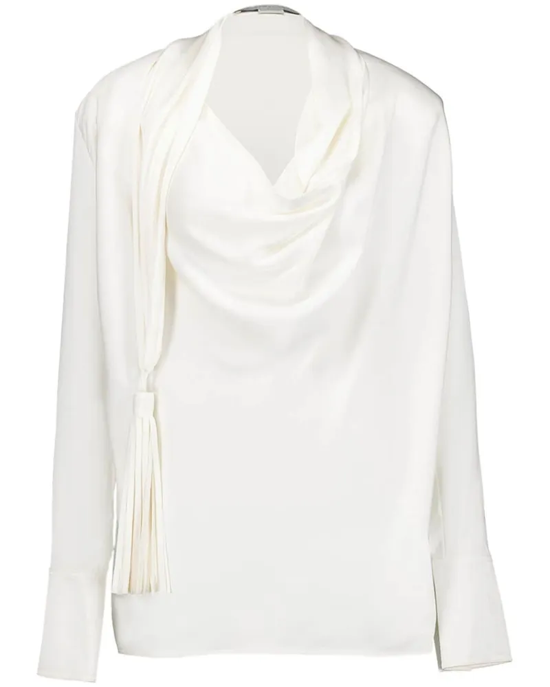 Stella McCartney Oberteil mit Quasten - Weiß Weiß