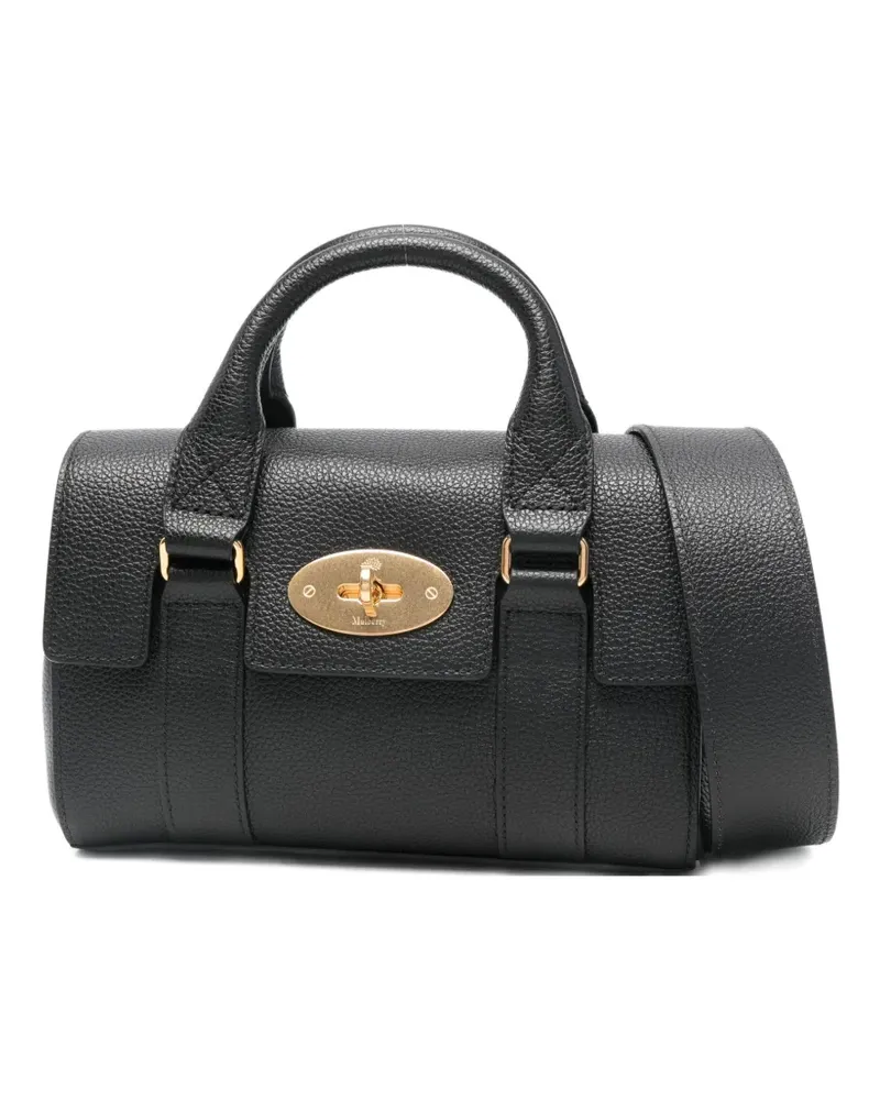 Mulberry Tote Bag mit Drehverschluss - Schwarz Schwarz