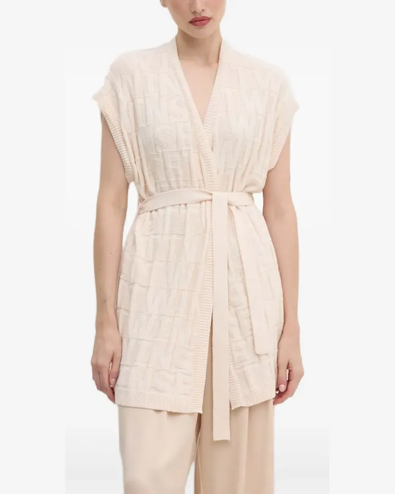 Twin-Set Cardigan mit Gürtel - Nude Nude