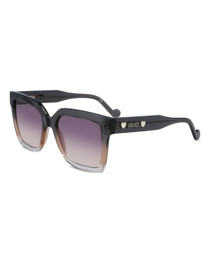 Liu Jo Sonnenbrille mit Herznieten - Grau Grau