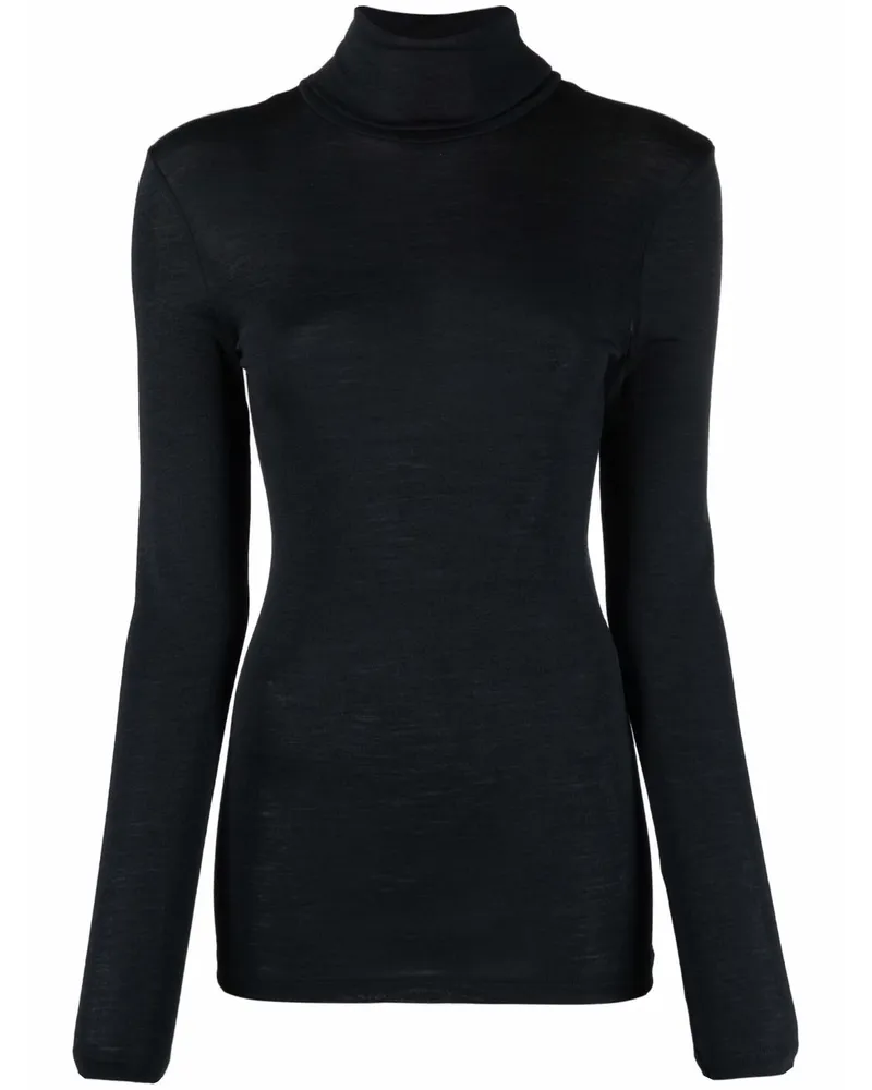 Hanro Fein gestrickter Pullover - Schwarz Schwarz