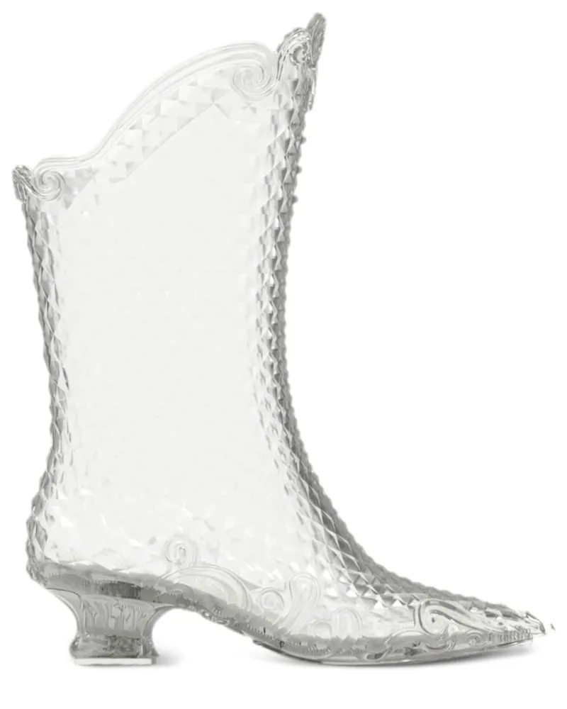 Y/PROJECT x Melissa spitze Stiefel - Weiß Weiß