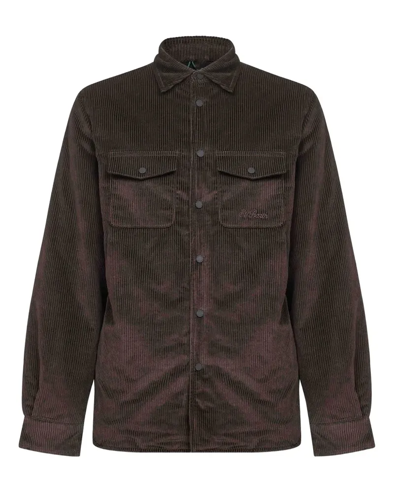 MC2 Saint Barth snap button corduroy jacket - Braun Braun