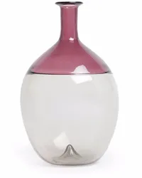 Venini Bolle Vase mit Flaschenform Grau