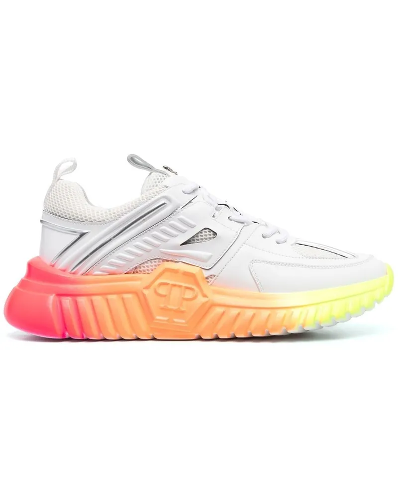 Philipp Plein Runner Rainbow Sneakers - Weiß Weiß