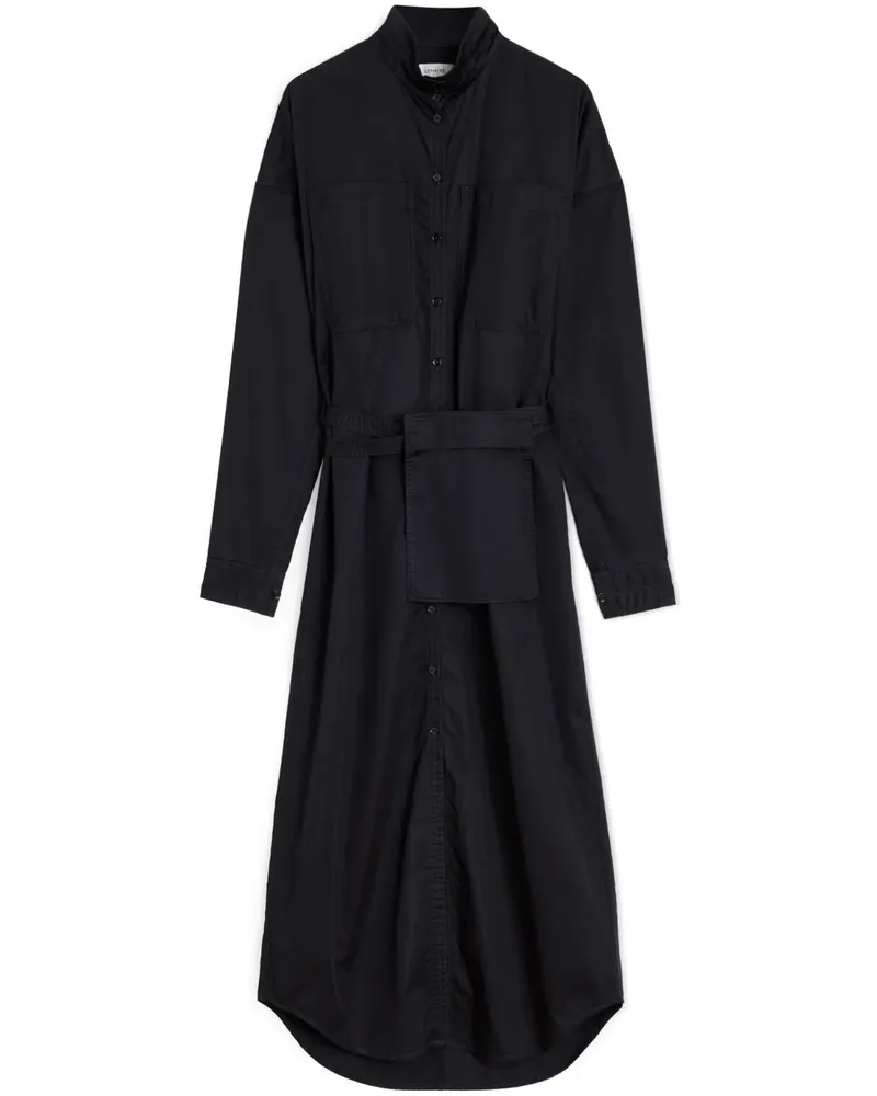 Christophe Lemaire Langes Hemdkleid - Schwarz Schwarz