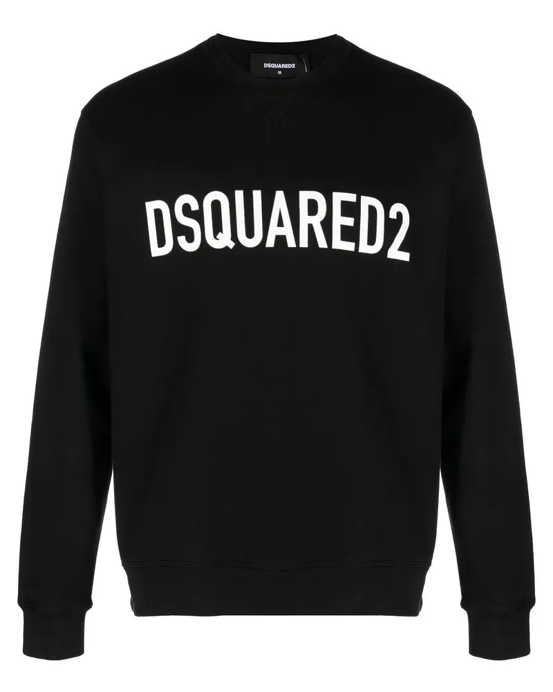 Dsquared2 Sweatshirt mit Logo-Print - Schwarz Schwarz