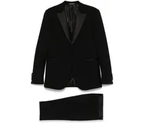 Einreihiger Anzug - Schwarz