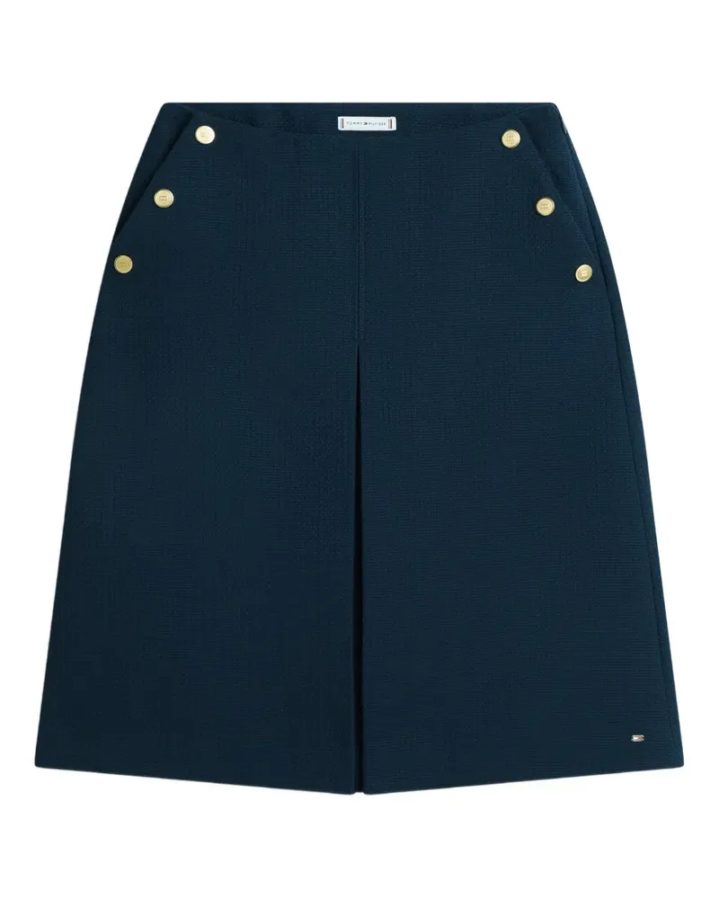 Tommy Hilfiger buttoned midi A-line skirt - Blau Blau