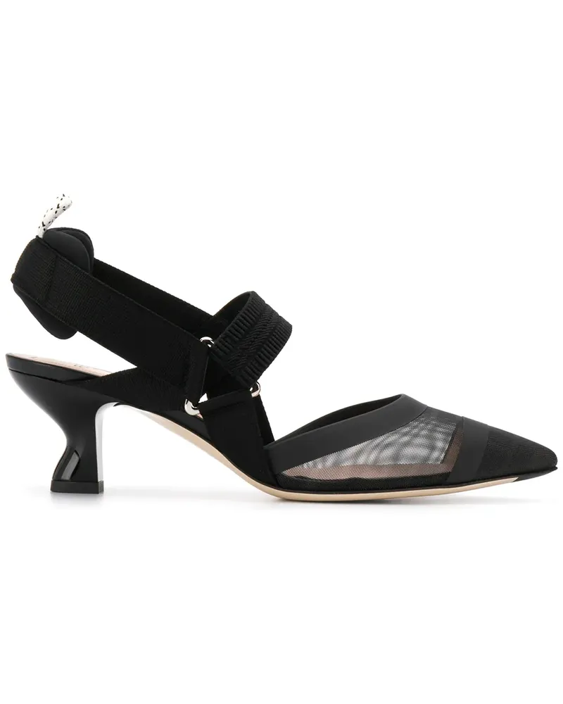 Fendi Colibrì' Slingback-Pumps - Schwarz Schwarz