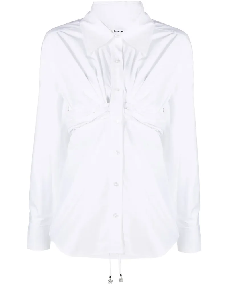Alexander Wang Hemd mit geraffter Taille - Weiß Weiß