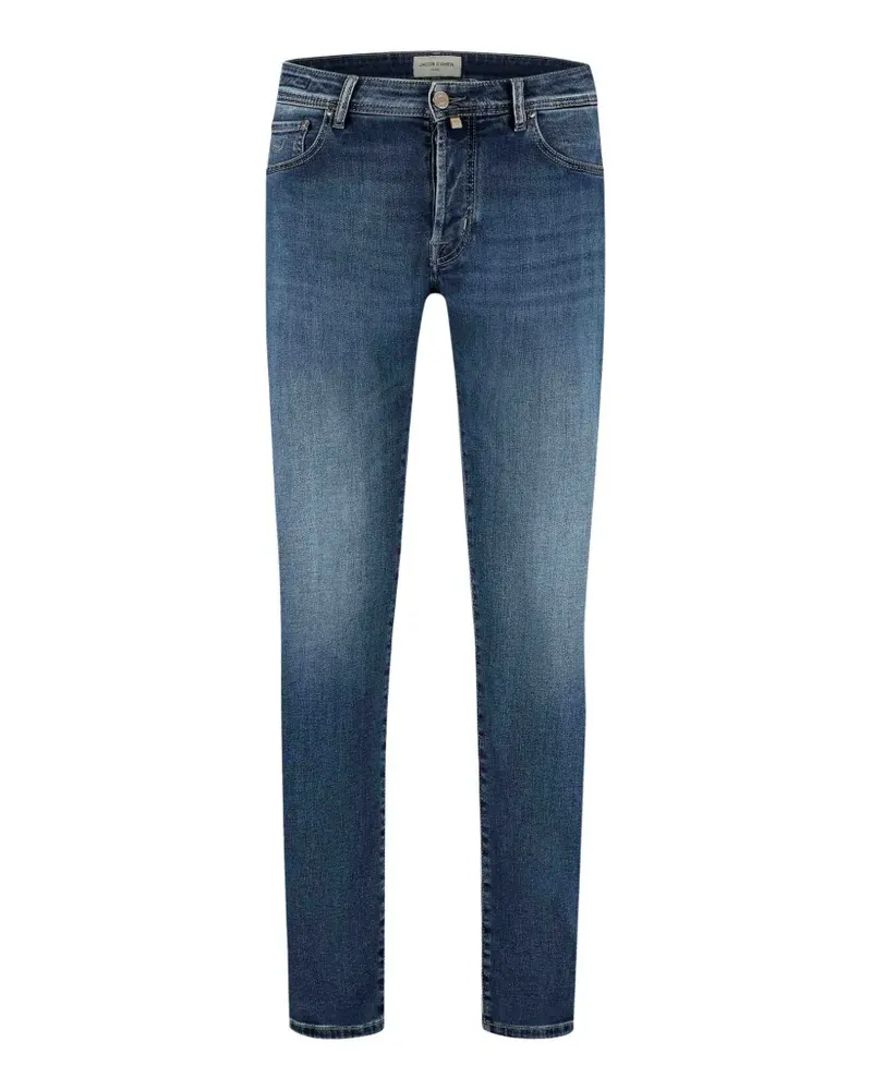 Jacob Cohën Ausgeblichene Jeans mit Tragefalten - Blau Blau