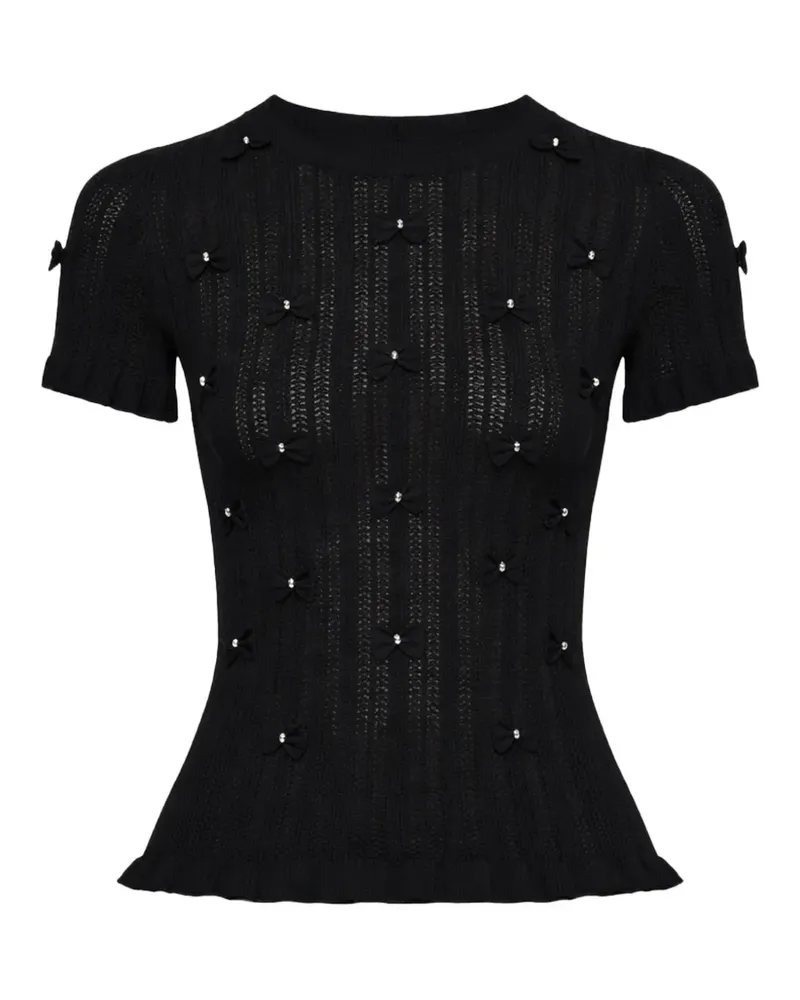 Sea Alberta top - Schwarz Schwarz