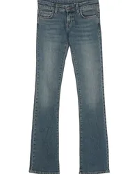 Fiorucci Bootcut-Jeans mit Logo-Patch Blau