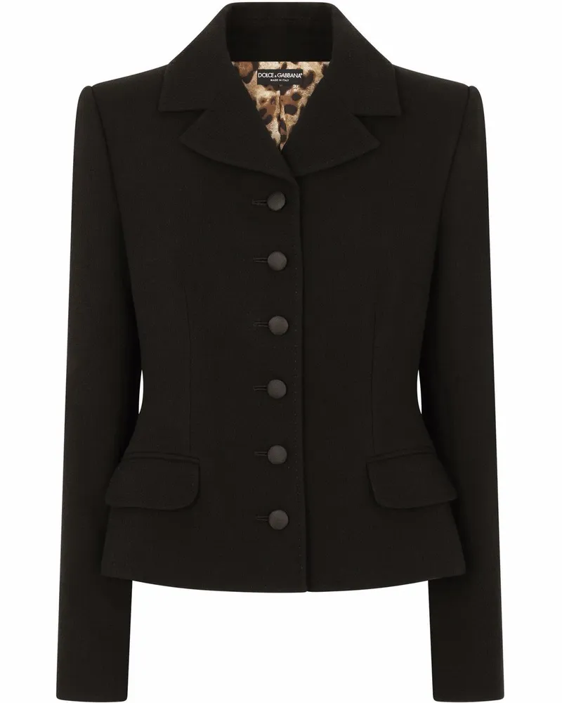 Dolce & Gabbana Einreihiges Sakko - Schwarz Schwarz