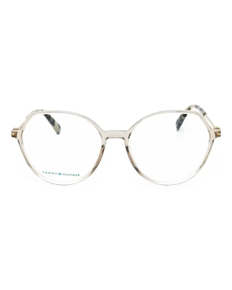 Tommy Hilfiger Brille mit geometrischem Gestell - Nude Nude