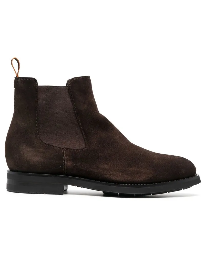Santoni Chelsea-Boots aus Wildleder - Braun Braun
