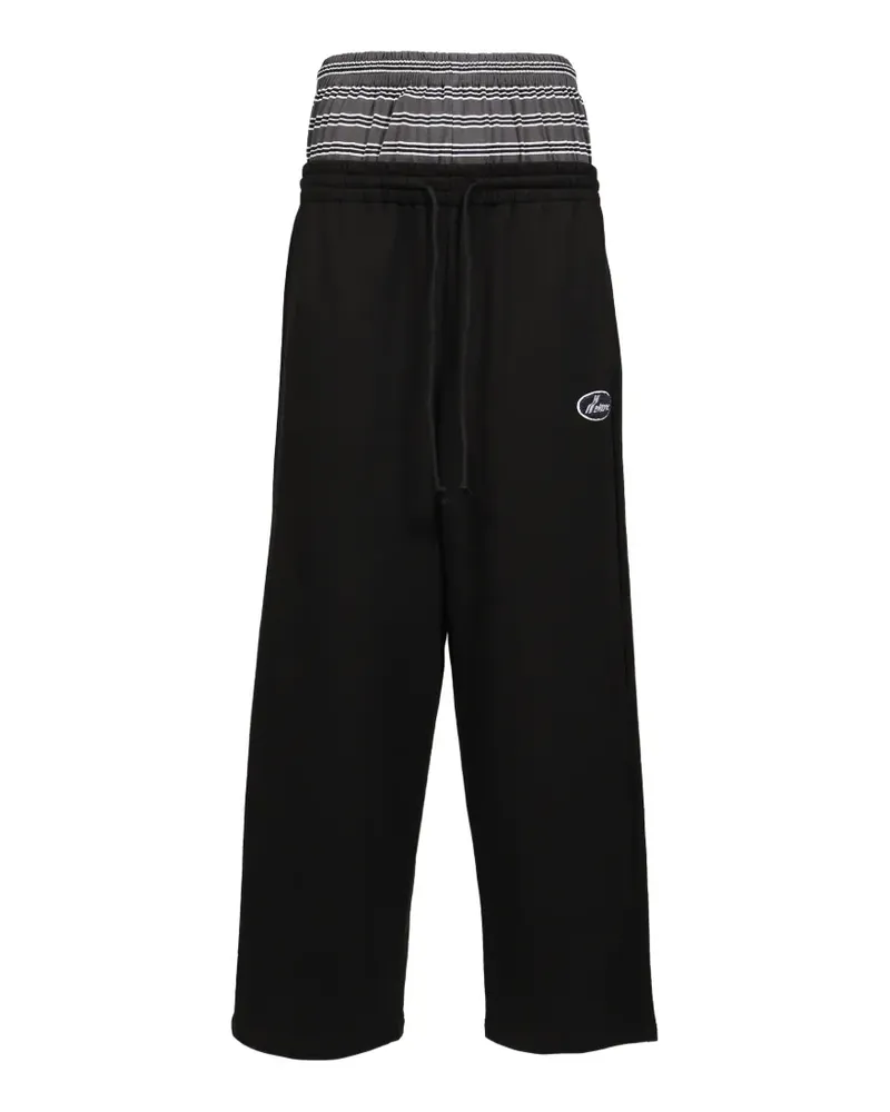 WE 11 DONE Jogginghose mit Logo-Patch - Schwarz Schwarz