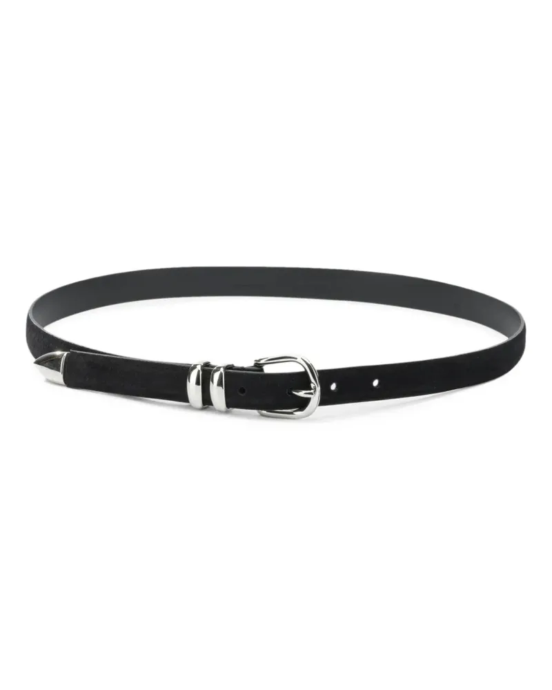 Anderson's Gürtel aus Wildleder - Schwarz Schwarz