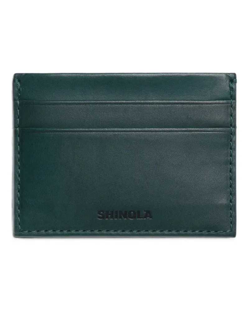 SHINOLA vachetta leather card case - Grün Grün