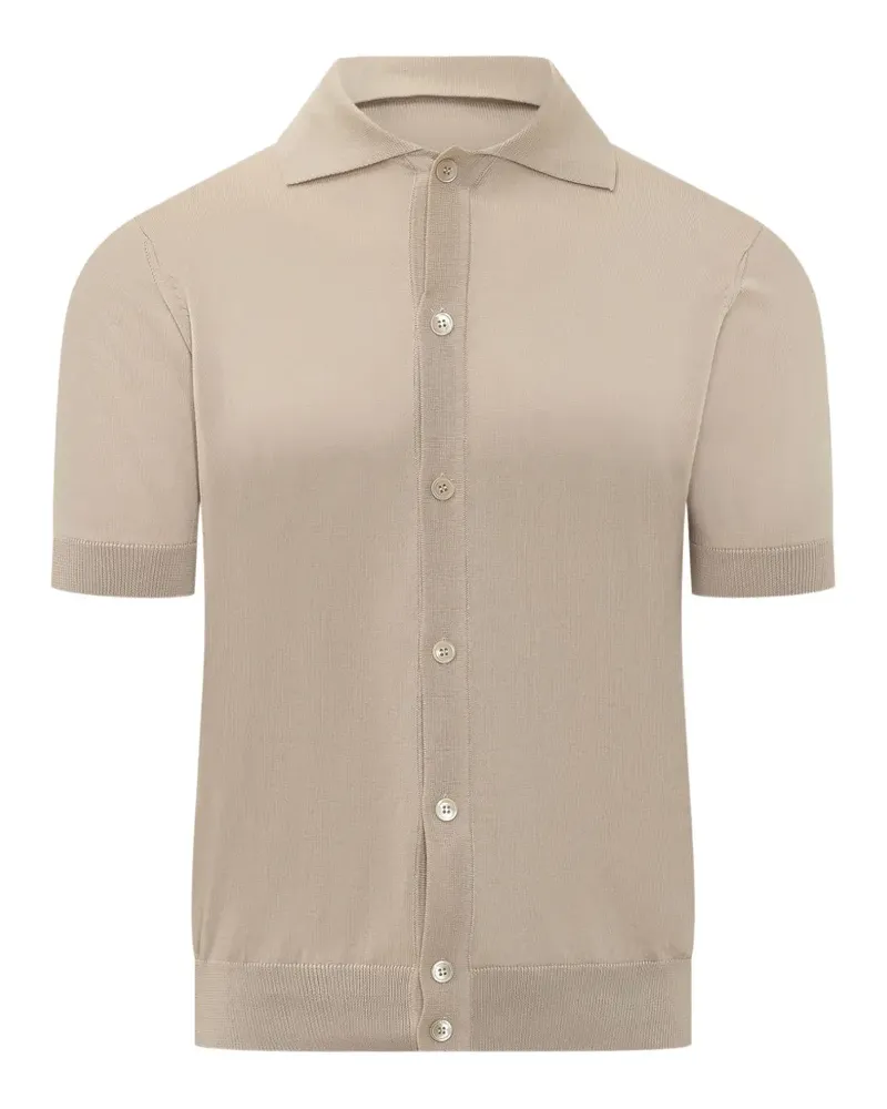 Filippo de Laurentiis short-sleeve knitted shirt - Nude Nude