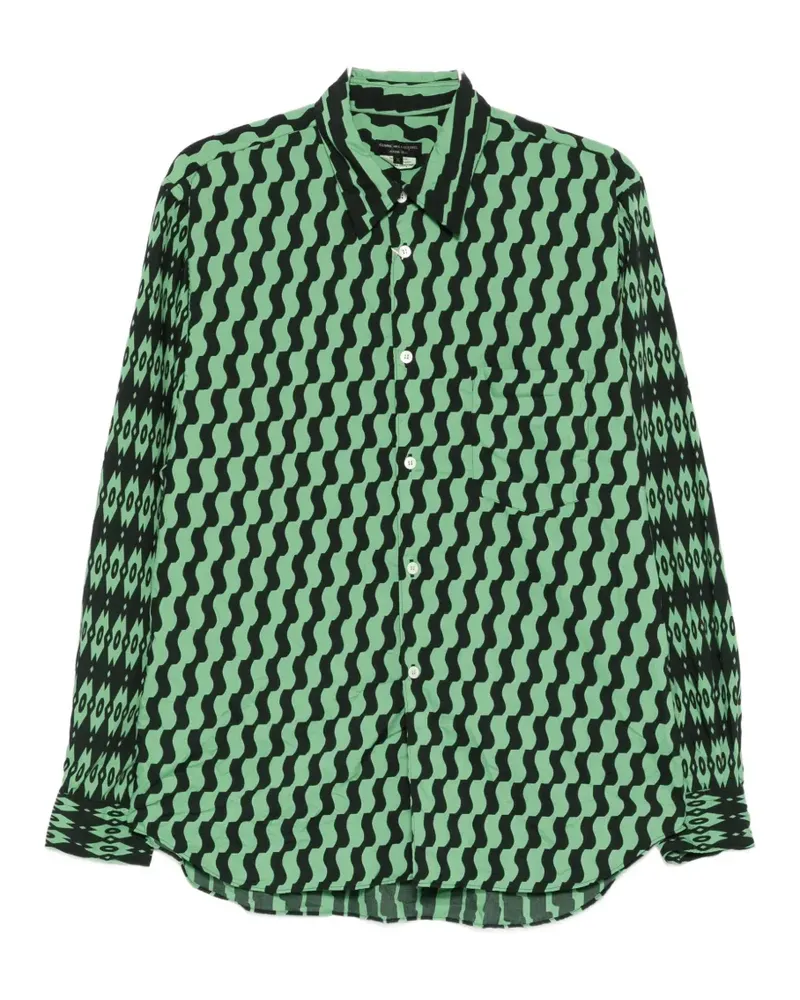 Comme des Garçons printed shirt - Grün Grün