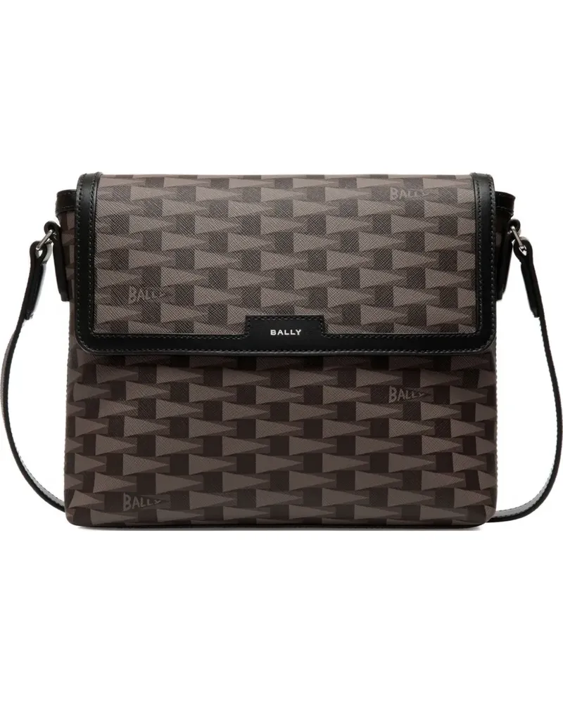 Bally Kuriertasche mit Pennant-Print - Schwarz Schwarz