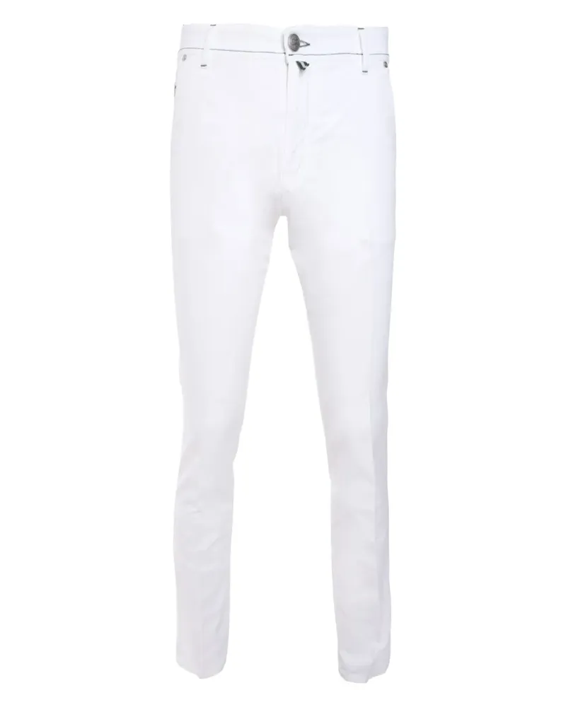 Luigi Borrelli Klassische Skinny-Jeans - Weiß Weiß