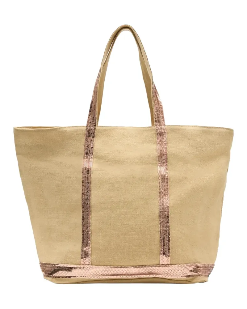 Vanessa Bruno L handles shopper tote bag - Nude Nude