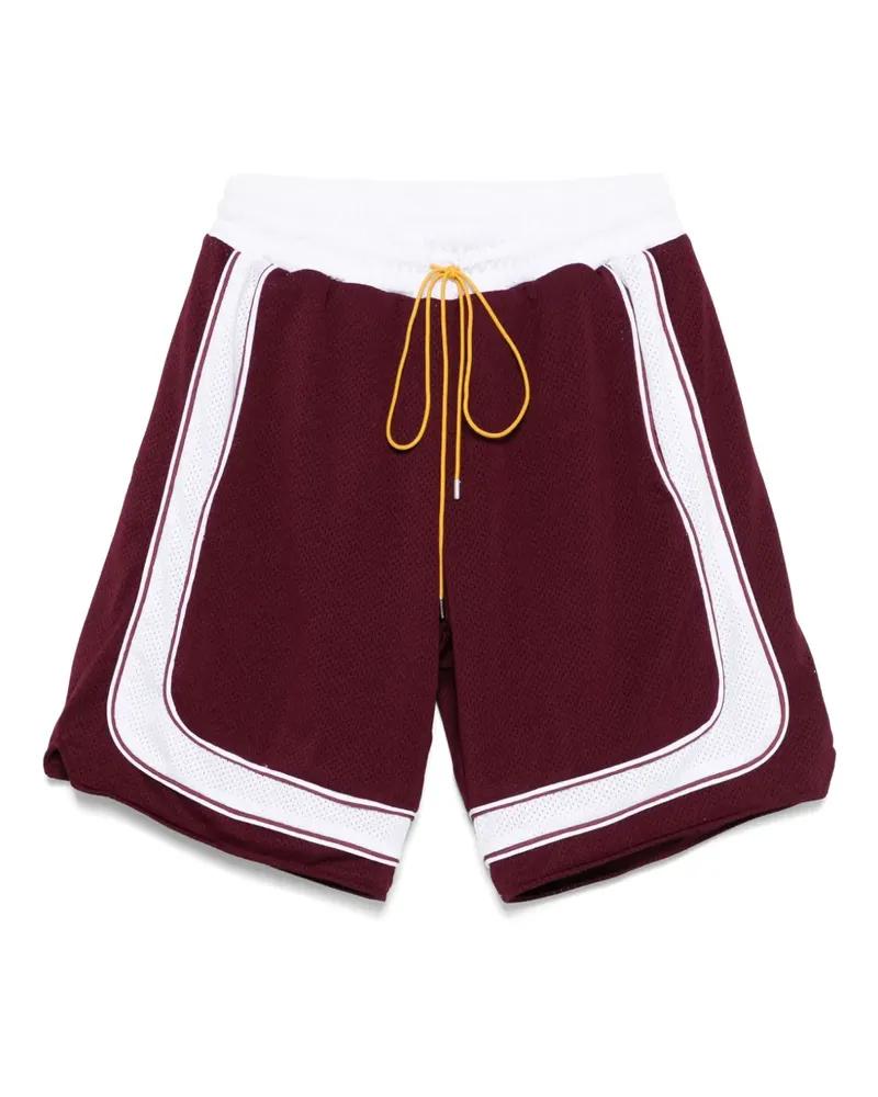 RHUDE Joggingshorts mit Kordelzug - Rot Rot
