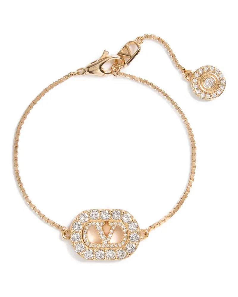 Valentino Garavani VLogo Signature Armband mit Swarovski® Kristallen - Gold Gold
